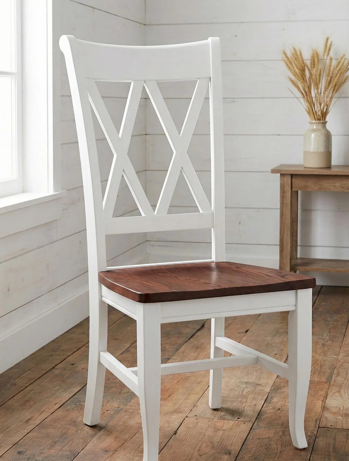 Double X-Back Dining Chair