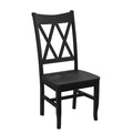 Double X-Back Dining Chair